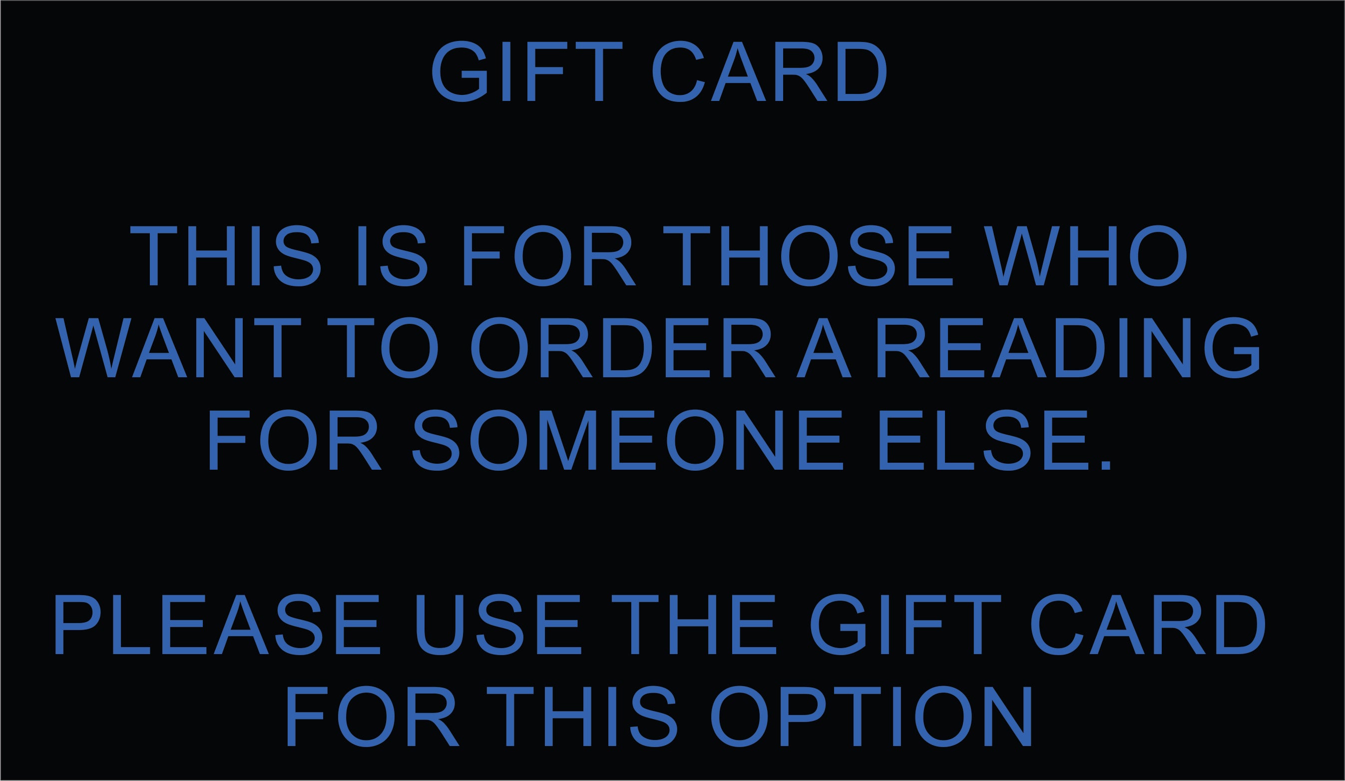 GIFT CARD